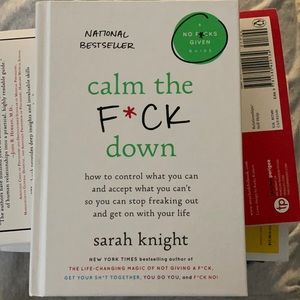 NEW book - calm the fXck down by Sara Knight
